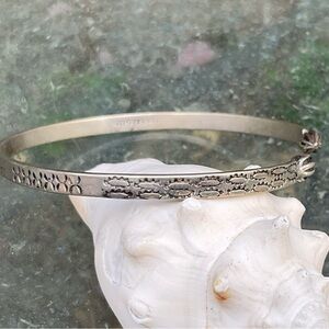 VTG Sterling Silver 925 Cuff Bracelet Cocoapods Stamped
